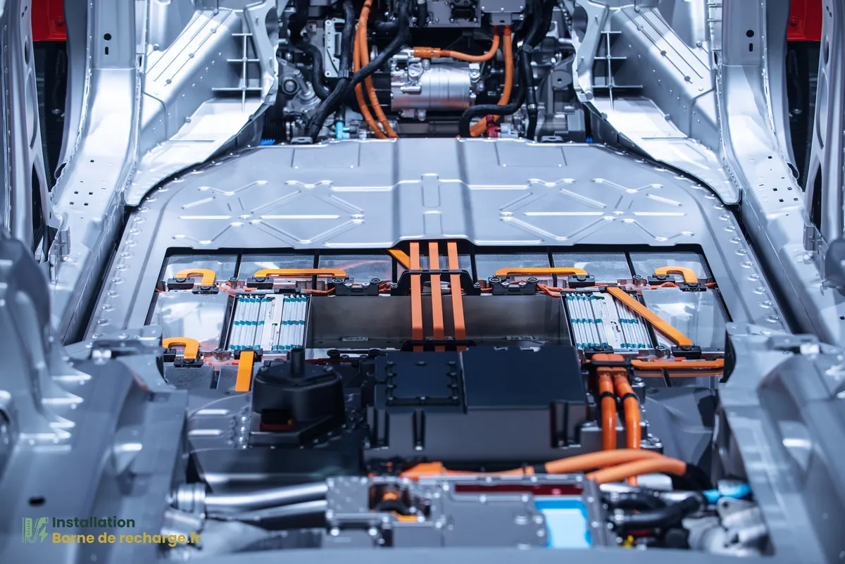 Illustration de la batterie d'un véhicule électrique.
